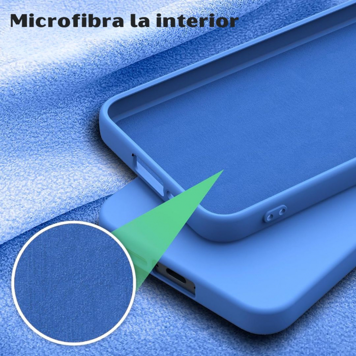 Husa pentru Samsung Galaxy S24 din sIlicon catifelat cu interior din microfibra si protectie la camere [3]