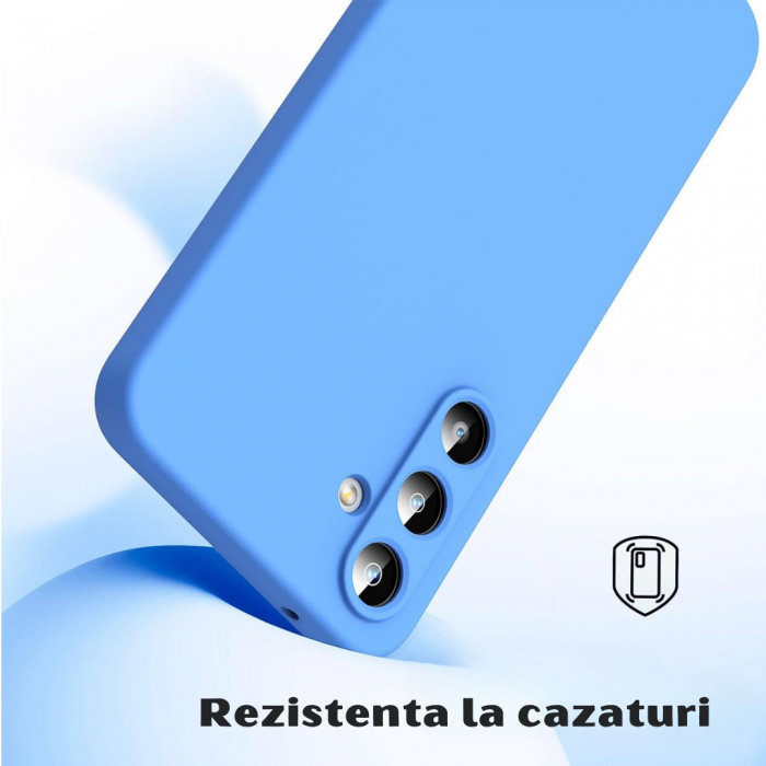 Husa pentru Samsung Galaxy S24 din sIlicon catifelat cu interior din microfibra si protectie la camere [2]