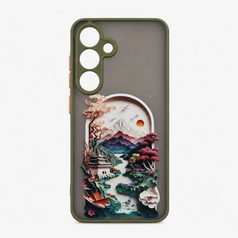 Husa pentru Samsung Galaxy S24, protectie Anti-Soc si design modern Trendy Adventure - Verde [4]