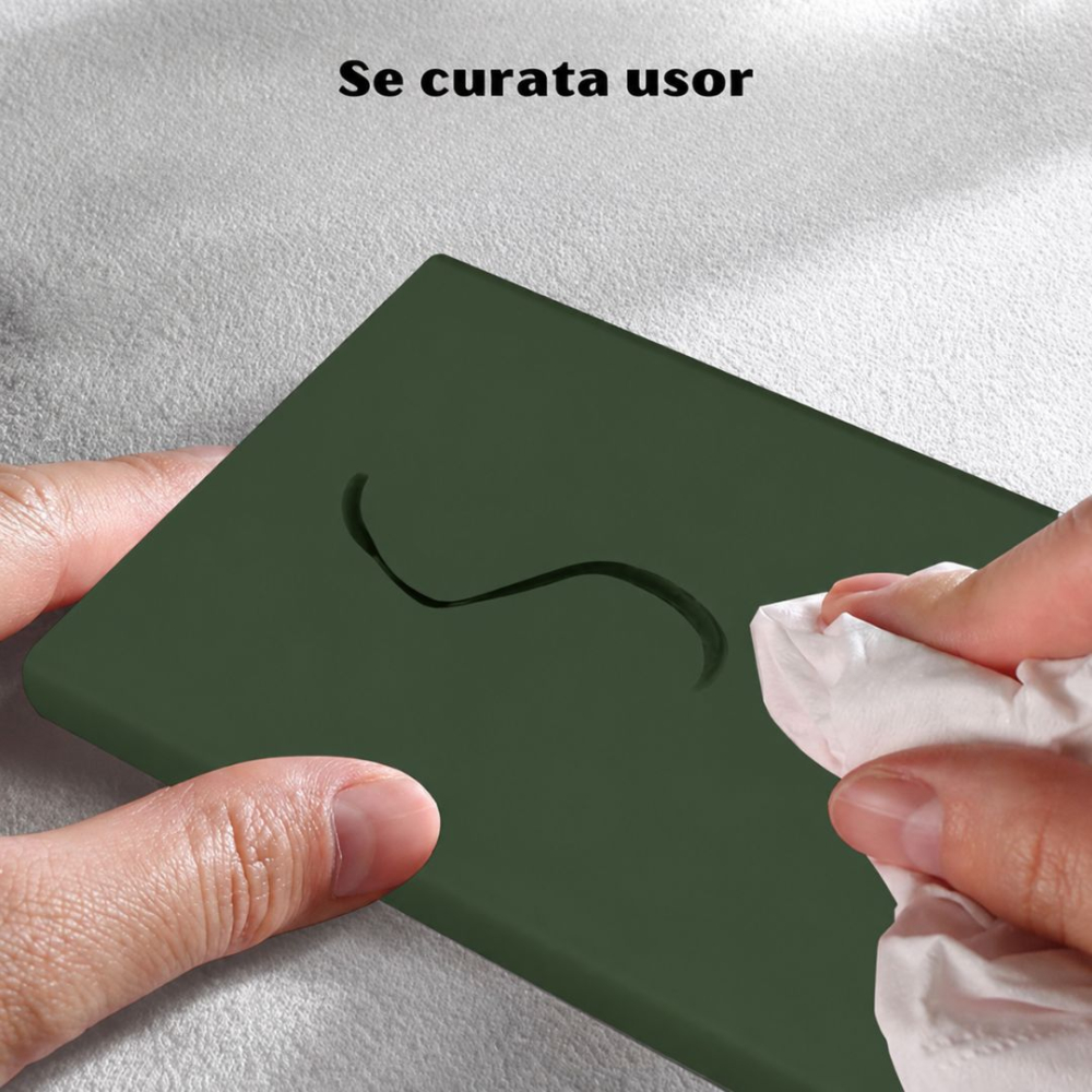Husa pentru Samsung Galaxy S24 Ultra din sIlicon catifelat cu interior din microfibra si protectie la camere [4]