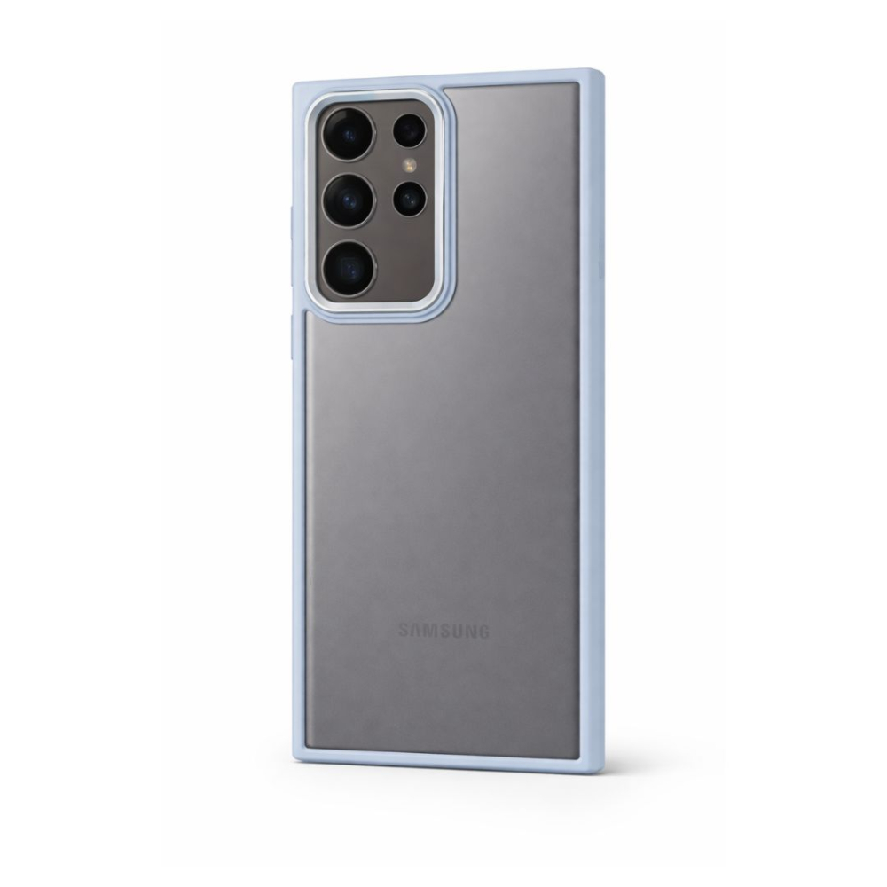 Husa pentru Samsung Galaxy S24 Ultra, Satin Matt, Rezistenta la socuri - Albastru [3]