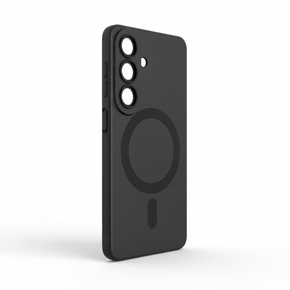 Husă pentru Samsung Galaxy S26 cu Inel Magnetic și Protecții pentru Camere – Soft Matte Black [8]