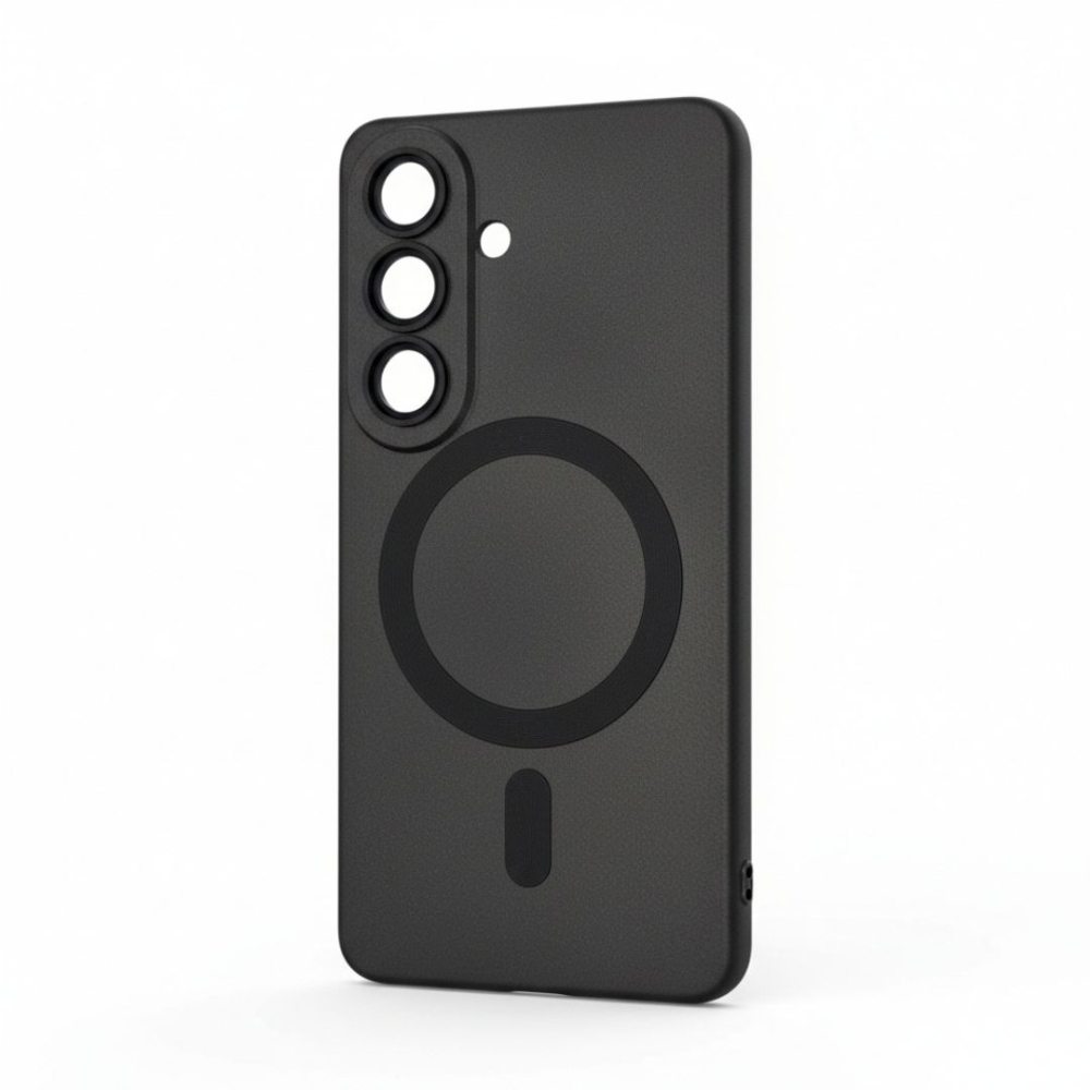 Husă pentru Samsung Galaxy S26+ cu Inel Magnetic și Protecții pentru Camere - Soft Matte Black [9]