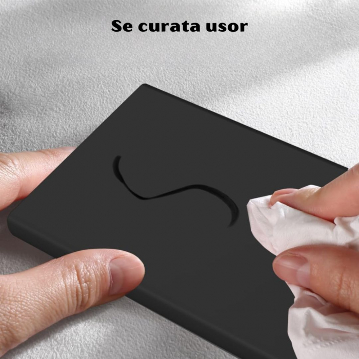 Husa pentru Samsung Galaxy S24 Ultra din sIlicon catifelat cu interior din microfibra si protectie la camere [4]