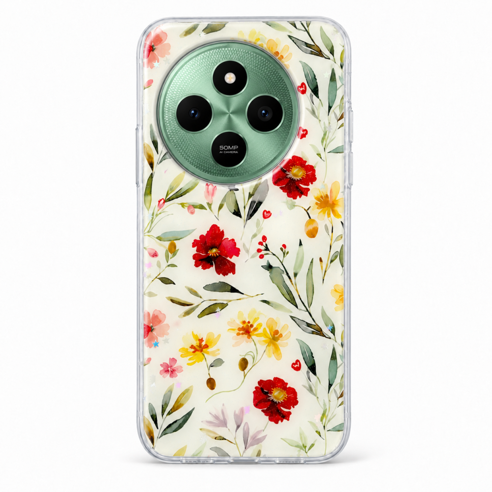 Husa pentru Xiaomi POCO C75 cu imprimeu floral, rezistenta la socuri si lovituri - ZetGSM [3]