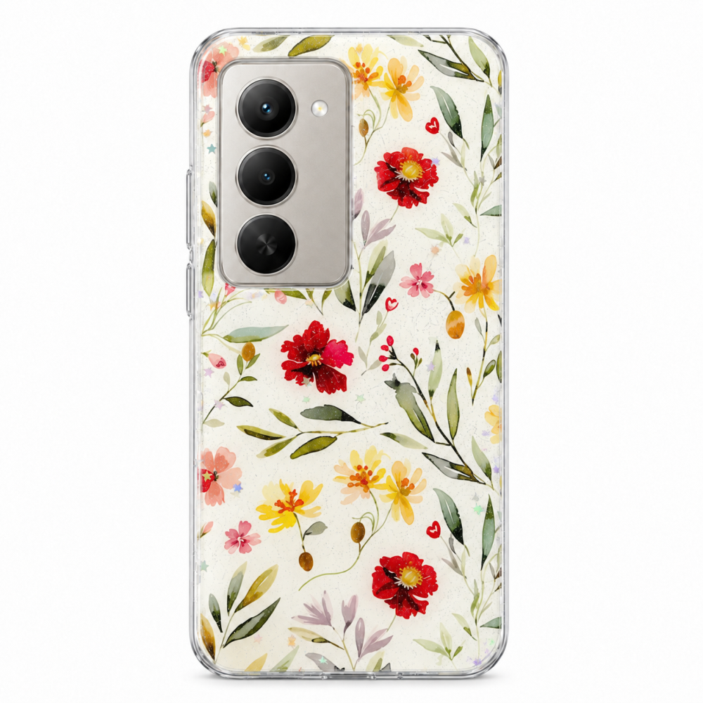 Husa pentru Xiaomi Redmi 15 4G / 5G cu imprimeu floral, rezistenta la socuri si lovituri - ZetGSM [3]
