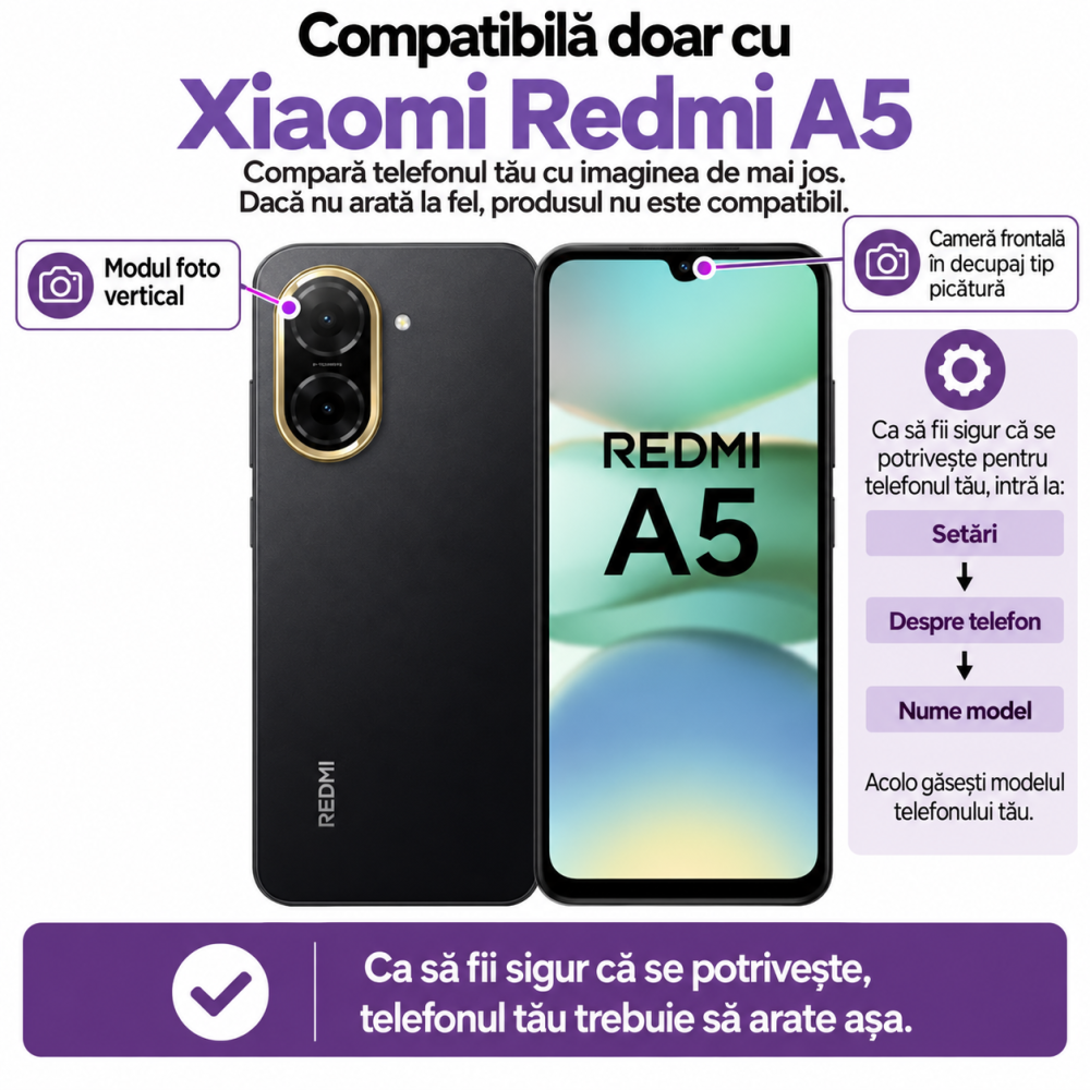 Husa pentru Xiaomi Redmi A5 cu imprimeu floral, rezistenta la socuri si lovituri - ZetGSM [2]