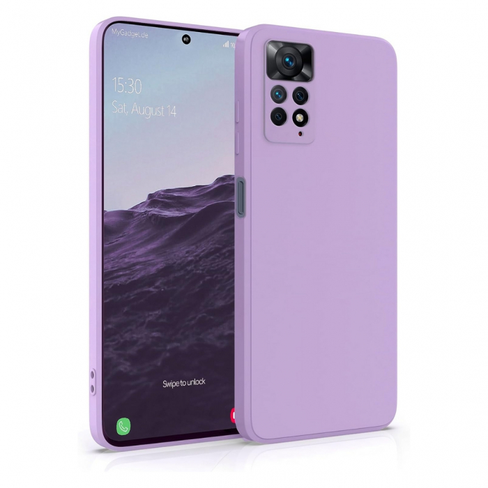 Husa pentru Xiaomi Redmi Note 11 Pro 4G din sIlicon catifelat cu interior din microfibra si protectie la camere [1]