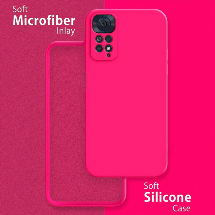 Husa pentru Xiaomi Redmi Note 11 Pro 5G din sIlicon catifelat cu interior din microfibra si protectie la camere [2]