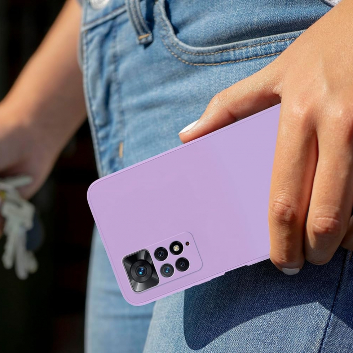 Husa pentru Xiaomi Redmi Note 11 Pro 4G din sIlicon catifelat cu interior din microfibra si protectie la camere [6]