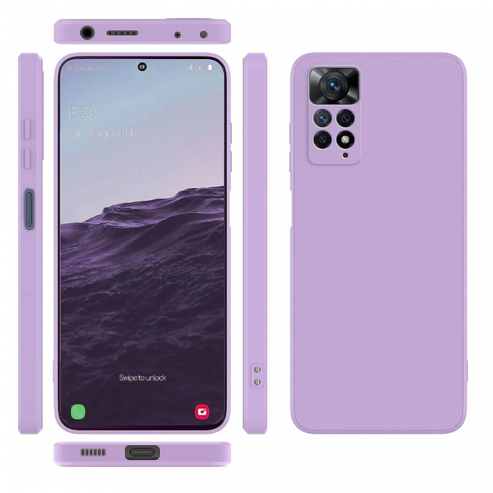 Husa pentru Xiaomi Redmi Note 11 Pro 5G din sIlicon catifelat cu interior din microfibra si protectie la camere [2]