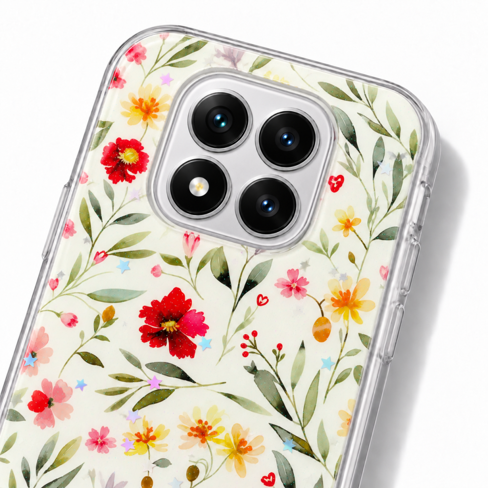 Husa pentru Xiaomi Redmi Note 14 Pro 5G cu imprimeu floral, rezistenta la socuri si lovituri - ZetGSM [4]