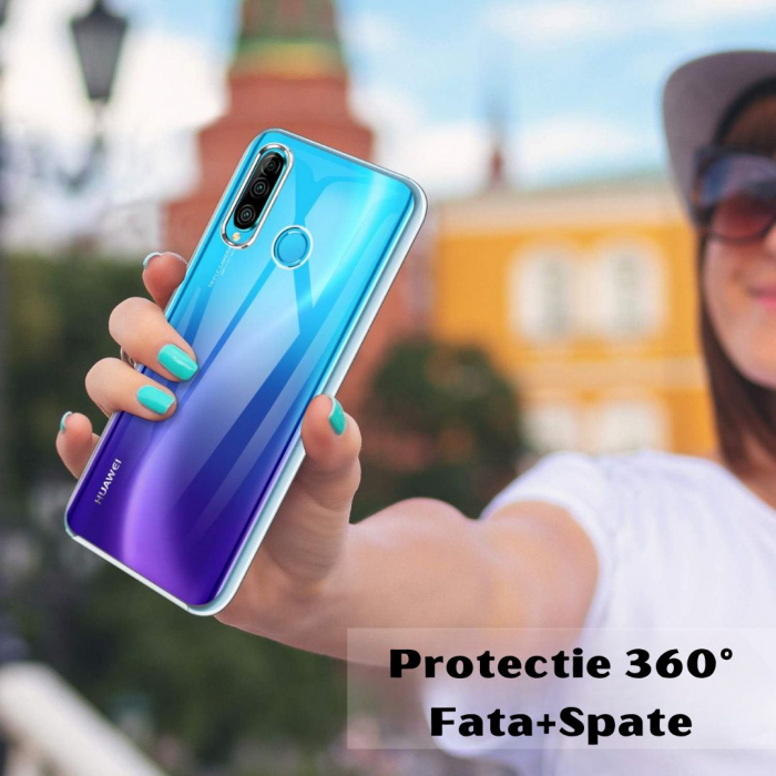 Husa protectie 360 (fata+spate) pentru Huawei P30 Lite - Transparenta [5]