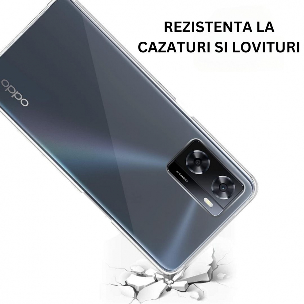 Husa Protectie 360° (Fata+Spate) pentru Oppo A57 4G, Transparanta, Protectie Completa [2]