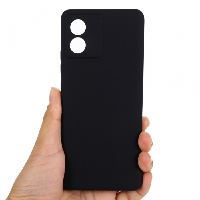 Husa silicon catifelat pentru Motorola Moto E13 interior microfibra si protectie camere [3]