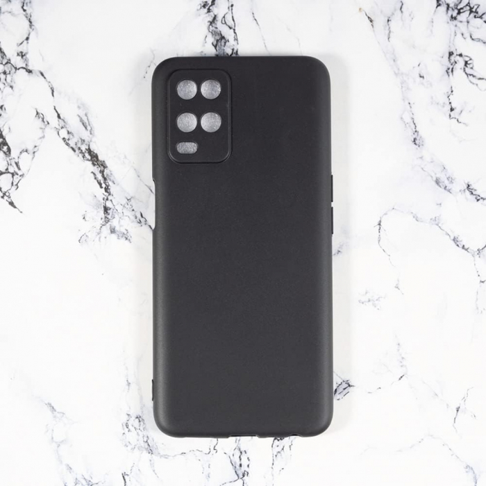 Husa silicon compatibila Oppo A54 4G cu protectie camere - Negru [3]