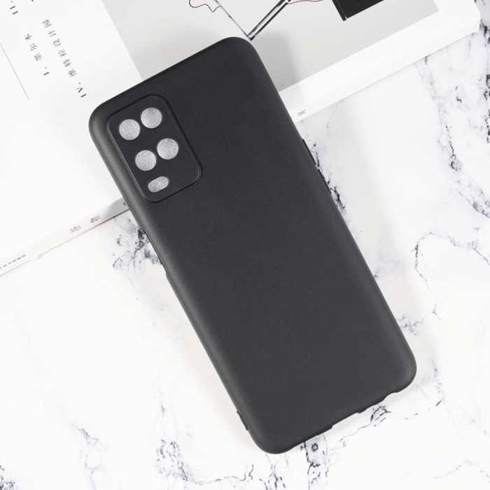 Husa silicon compatibila Oppo A54 4G cu protectie camere - Negru [4]