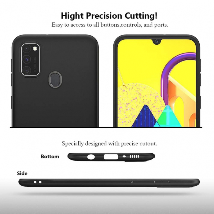 Husa silicon pentru Samsung Galaxy M30s - Negru [5]