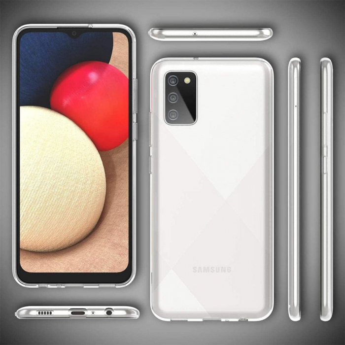 Husa silicon pentru Samsung A02S - Transparenta [3]