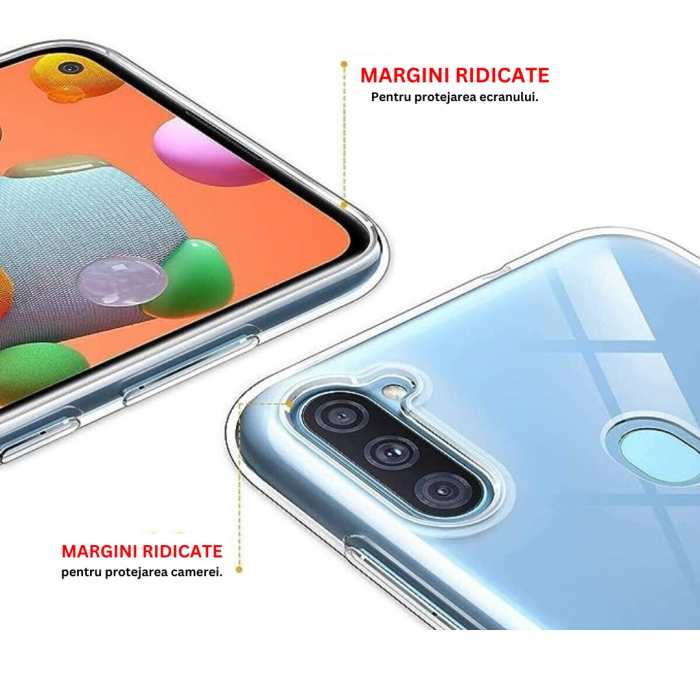 Husa silicon pentru Samsung Galaxy A11 - Transparenta [5]