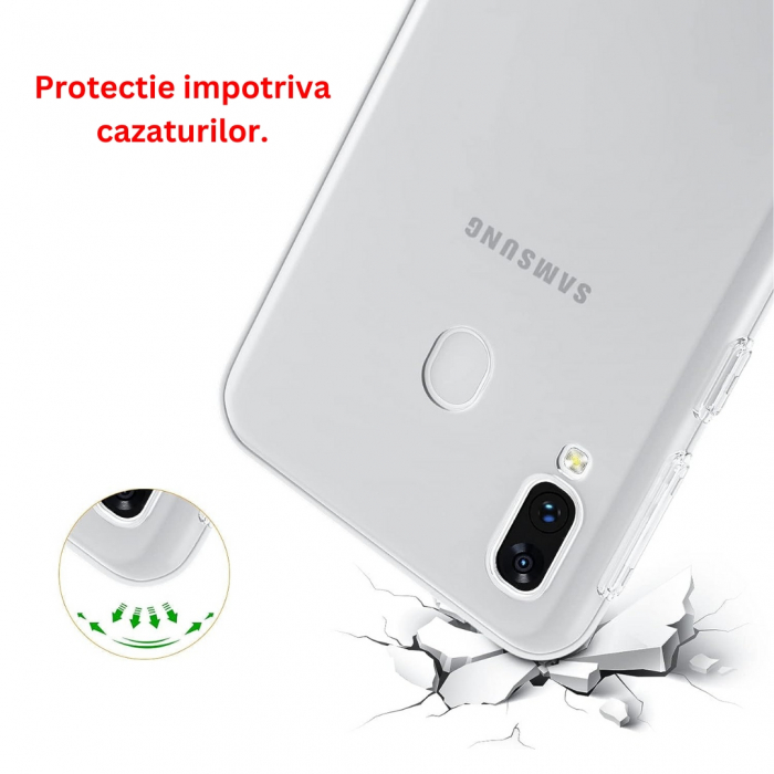 Husa silicon pentru Samsung Galaxy A20E - Transparenta [4]