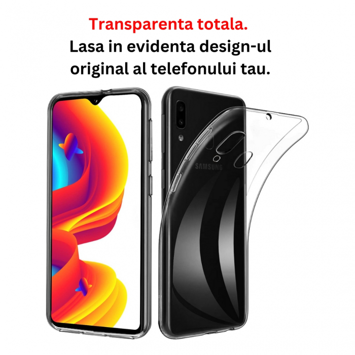 Husa silicon pentru Samsung Galaxy A20E - Transparenta [3]