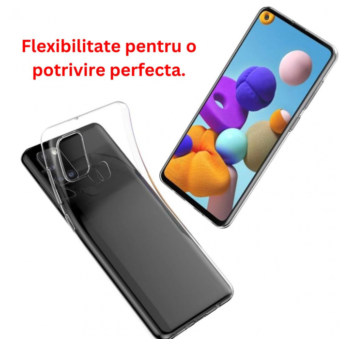 Husa silicon pentru Samsung Galaxy A21s - Transparenta [5]