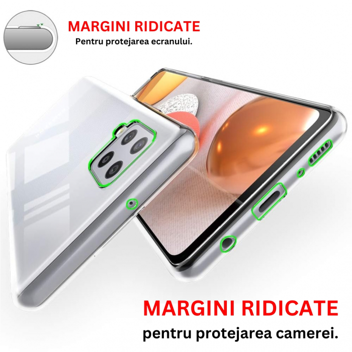 Husa silicon pentru Samsung Galaxy A42 5G - Transparenta [5]