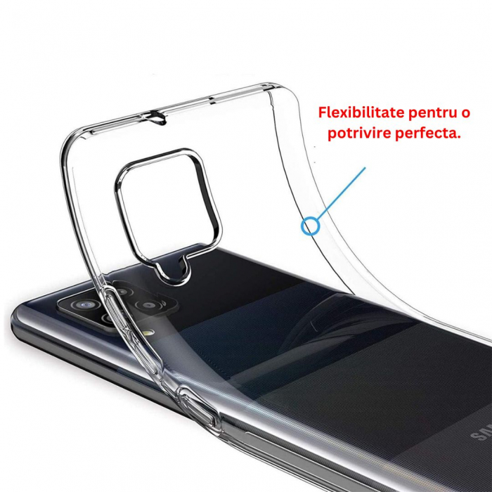 Husa silicon pentru Samsung Galaxy A42 5G - Transparenta [4]
