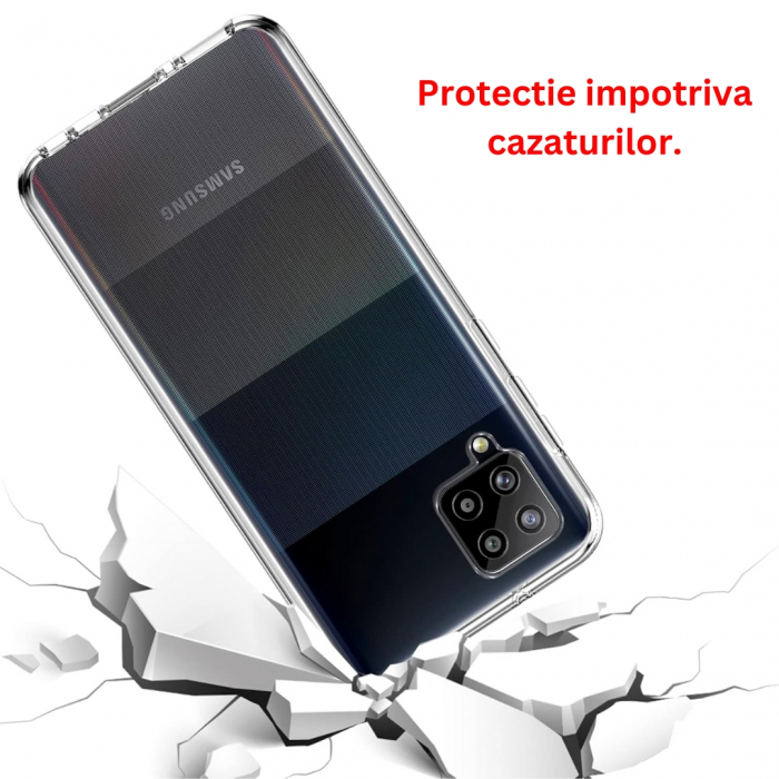 Husa silicon pentru Samsung Galaxy A42 5G - Transparenta [3]