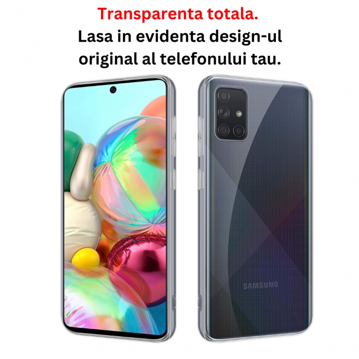 Husă silicon transparent compatibilă Samsung A51 [5]