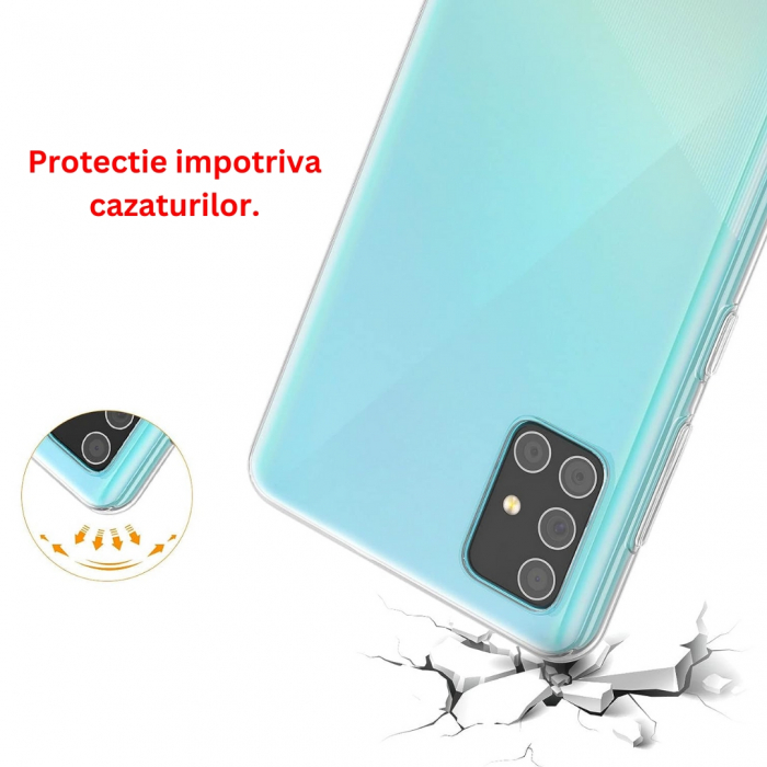 Husă silicon transparent compatibilă Samsung A51 [2]