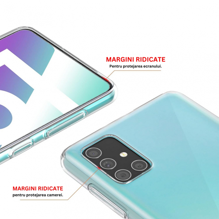 Husă silicon transparent compatibilă Samsung A51 [3]
