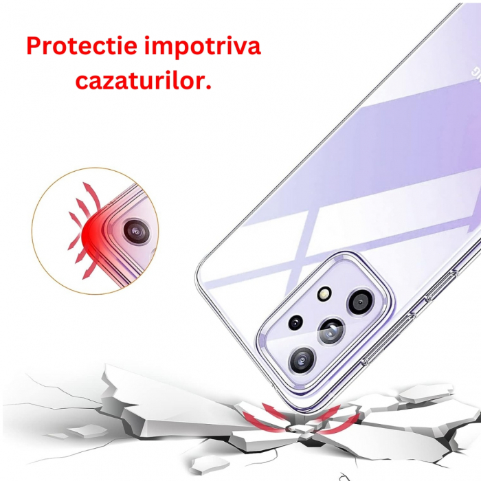 Husa silicon pentru Samsung Galaxy A52 5G - Transparenta [5]