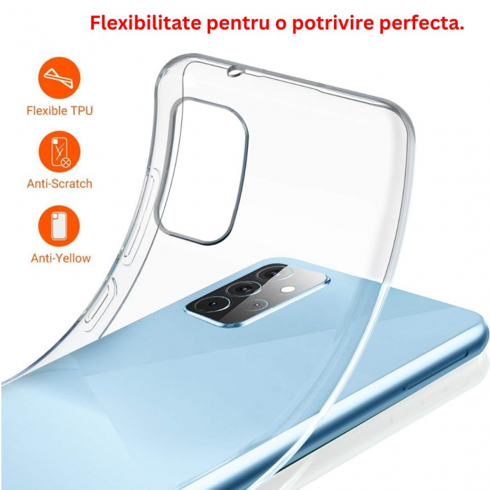 Husa silicon pentru Samsung Galaxy A72 5G - Transparenta [2]