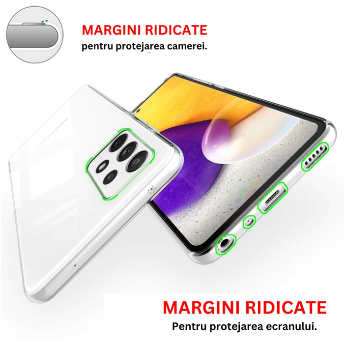 Husa silicon pentru Samsung Galaxy A72 5G - Transparenta [4]