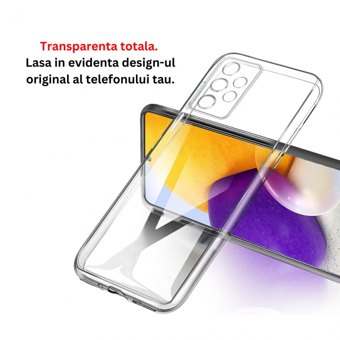 Husa silicon pentru Samsung Galaxy A72 5G - Transparenta [5]