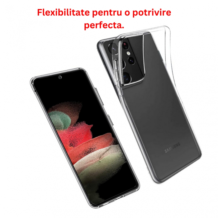 Husă silicon transparent compatibilă Samsung S21 ULTRA [5]
