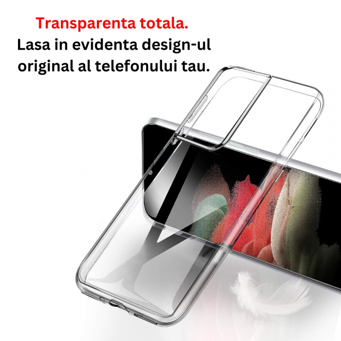 Husă silicon transparent compatibilă Samsung S21 ULTRA [2]