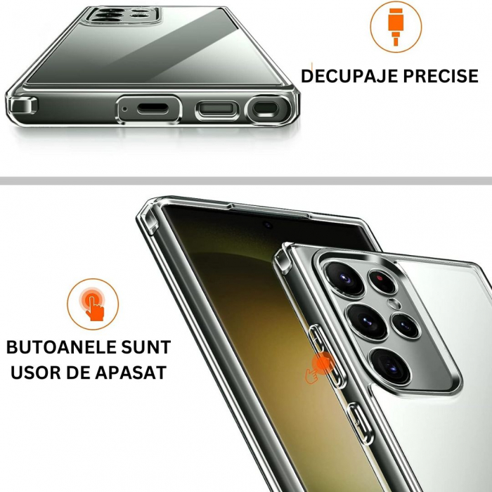 Husă silicon transparent compatibilă Samsung S23 ULTRA [3]