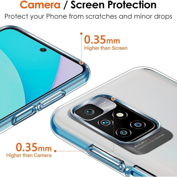 Husa din silicon pentru  Xiaomi Redmi Note 11 4G - Transparenta [4]