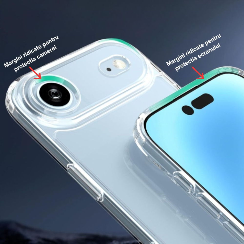 Husa Spate Transparentă pentru iPhone 17 Air – Rezistentă la Șocuri și Zgârieturi [3]