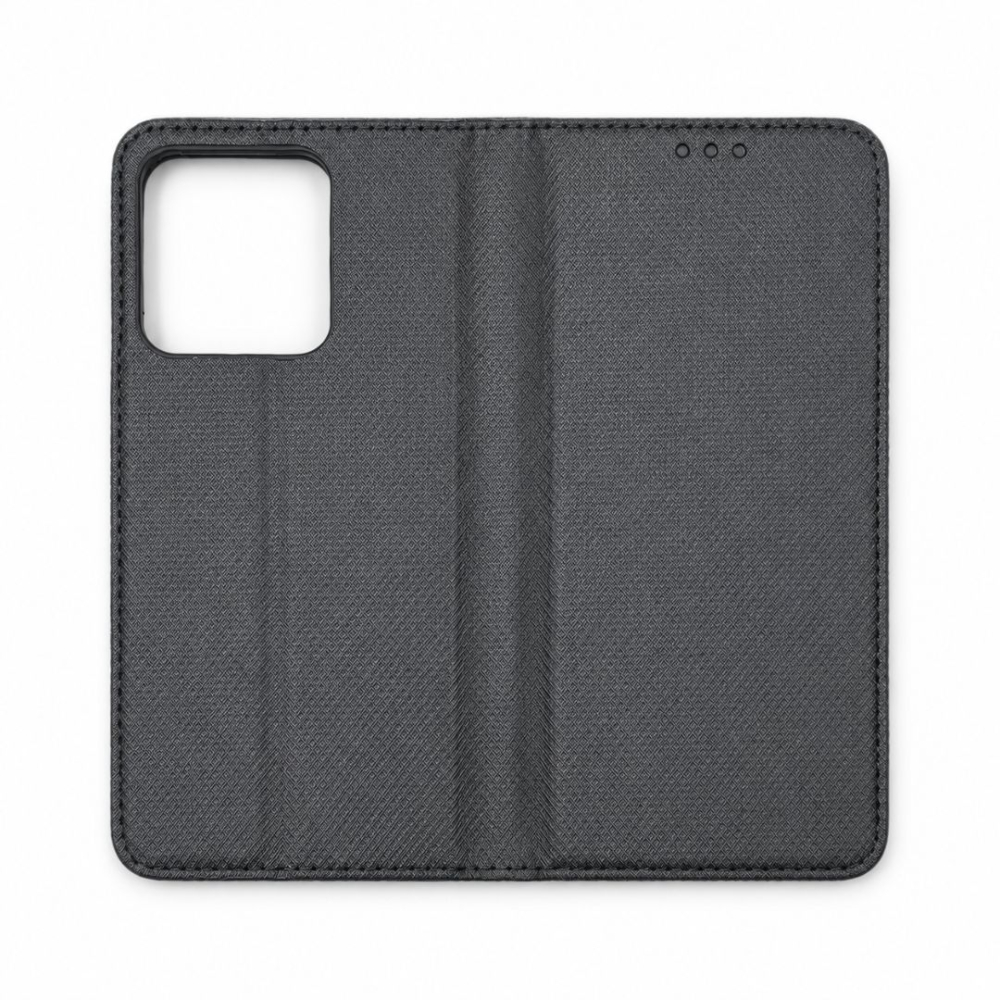 Husa tip carte pentru Honor X5c Plus cu inchidere magnetica, Rezistenta la socuri, Functie de suport, Protectie completa (fata+spate) Smart - Negru [7]