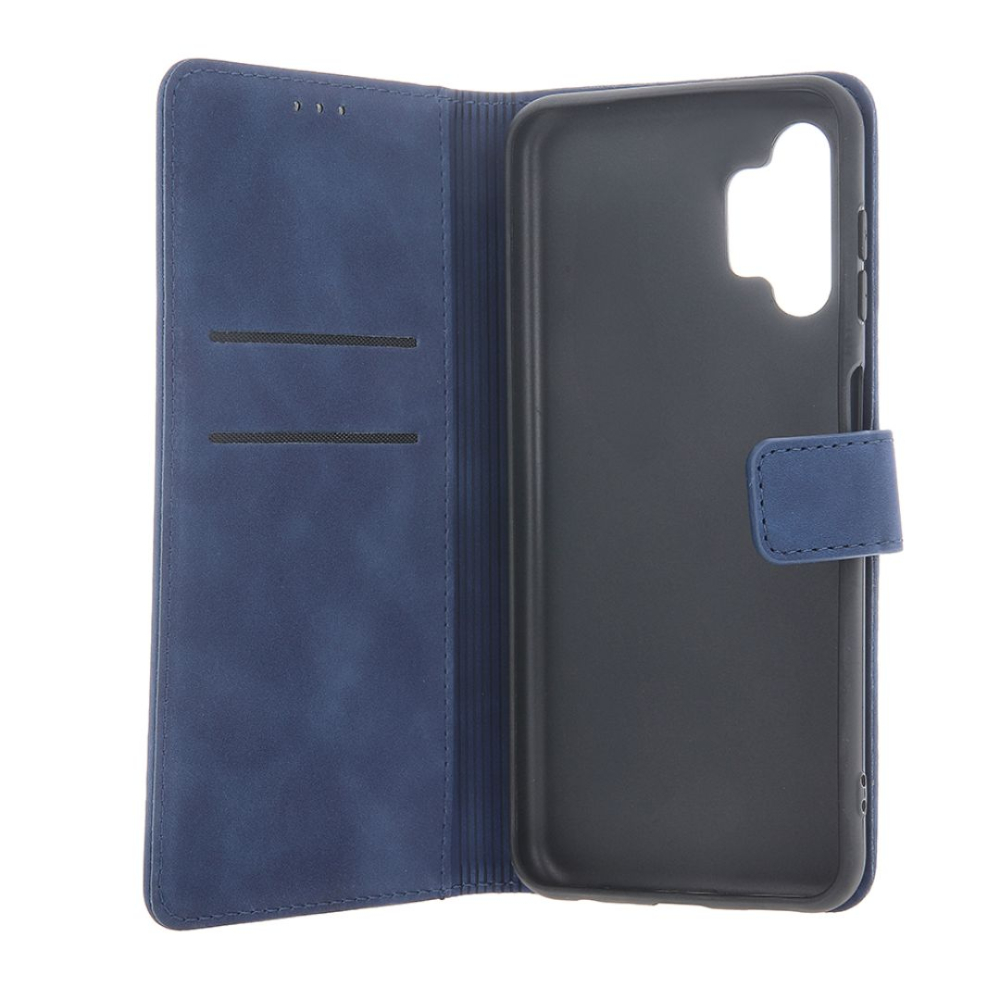 Husa tip carte pentru Motorola Moto E13 Smart Velvet cu suport si buzunare pentru carduri - Piele Ecologica Mata [3]