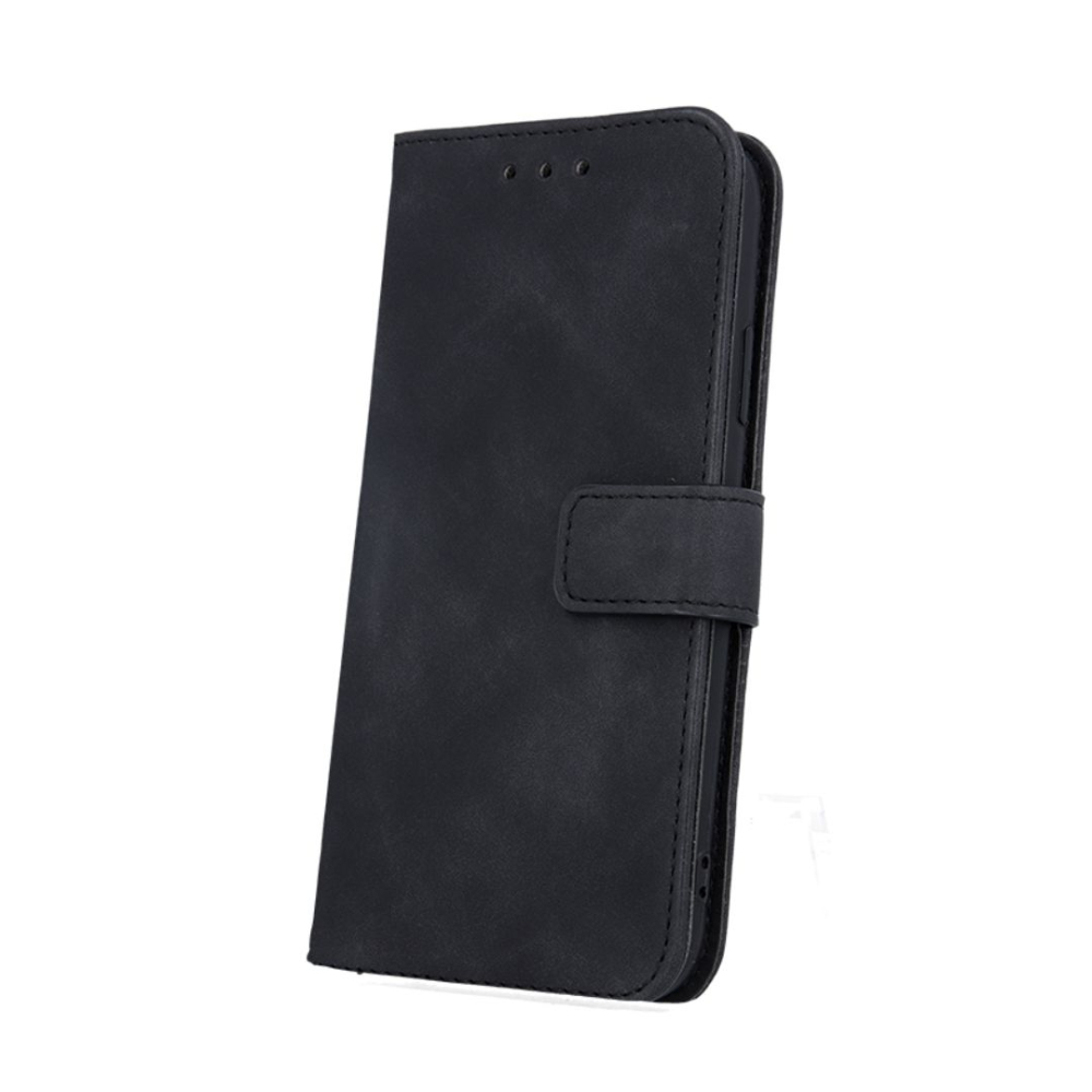 Husa tip carte pentru Motorola Moto E13 Smart Velvet cu suport si buzunare pentru carduri - Piele Ecologica Mata [1]