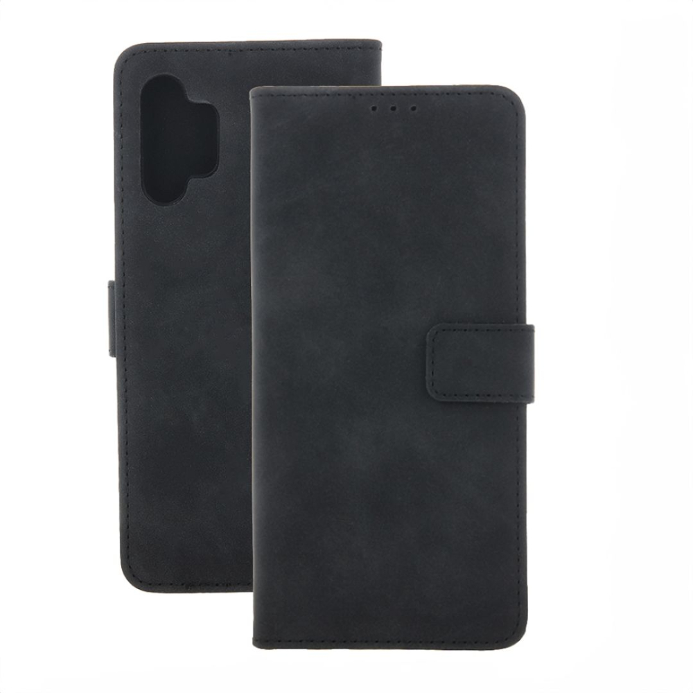 Husa tip carte pentru Motorola Moto E13 Smart Velvet cu suport si buzunare pentru carduri - Piele Ecologica Mata [5]