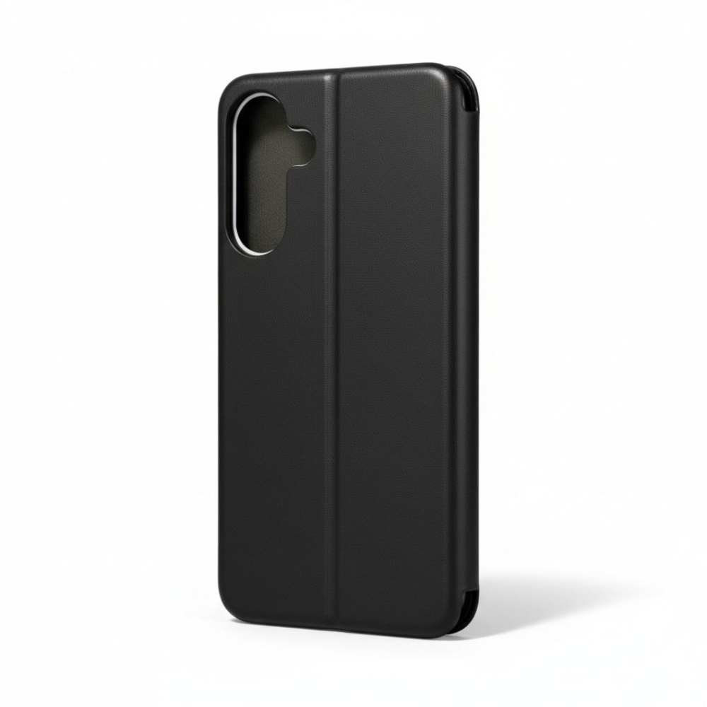 Husa tip carte pentru Samsung Galaxy A57 5G cu inchidere magnetica, Rezistenta la socuri, Functie de suport, Protectie completa (fata+spate) - Negru [7]