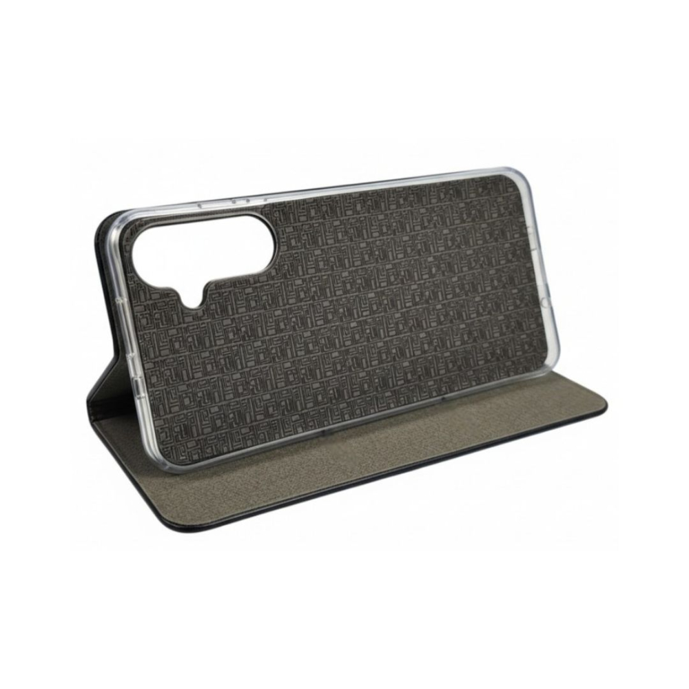 Husa tip carte pentru Samsung Galaxy A57 5G cu inchidere magnetica, Rezistenta la socuri, Functie de suport, Protectie completa (fata+spate) - Negru [4]