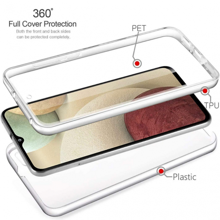 Husa transparenta 360 (fata+spate) compatibila Samsung A12 [6]