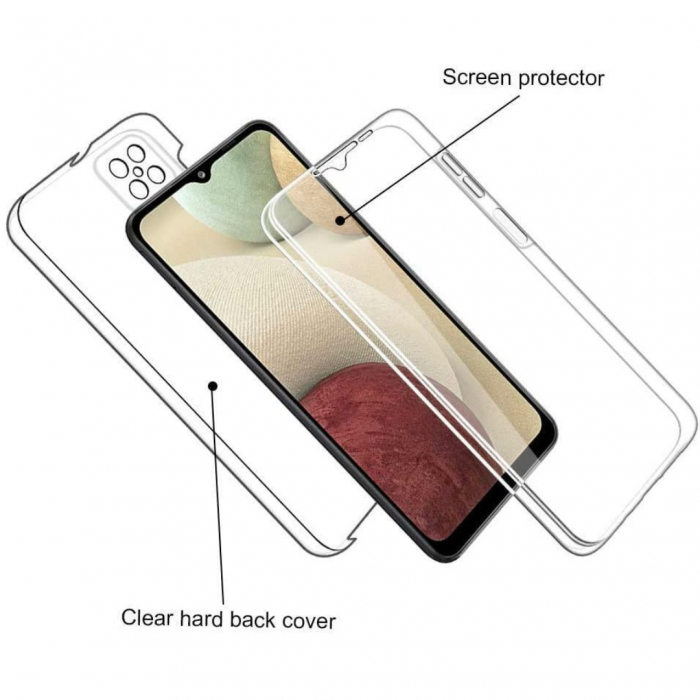 Husa transparenta 360 (fata+spate) compatibila Samsung A12 [3]